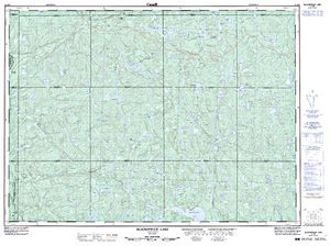 NTS 50k map for Butcher Lake, Ontario