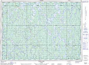 NTS 50k map for Biscotasi Lake, Ontario