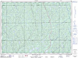 NTS 50k map for Rocky Island Lake, Ontario