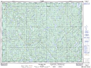 NTS 50k map for Tujak Lake, Ontario