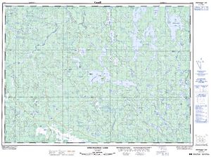 NTS 50k map for Opeepeesway Lake, Ontario