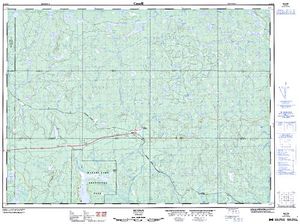 NTS 50k map for Angus Lake, Ontario