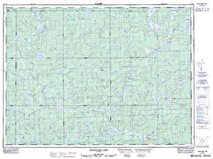 NTS 50k map for Nagasin Lake, Ontario