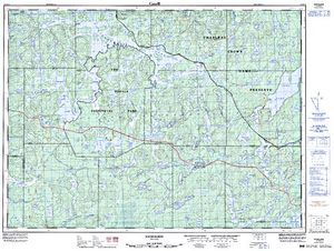 NTS 50k map for Windermere Lake, Ontario