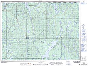 NTS 50k map for Rush River, Ontario