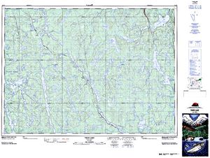 NTS 50k map for Onaping Lake, Ontario