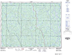 NTS 50k map for Onaping Lake, Ontario