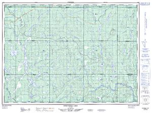 NTS 50k map for Monday Lake, Ontario