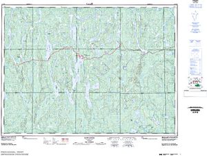 NTS 50k map for Leta Lake, Ontario