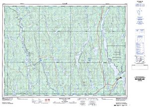 NTS 50k map for Mattagami Lake, Ontario