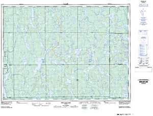 NTS 50k map for Mattagami Lake, Ontario