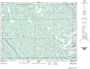 NTS 50k map for Montreal River, Ontario
