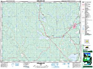 NTS 50k map for Gale Lake, Ontario