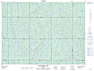 NTS 50k map for Upper Grassy Lake, Ontario