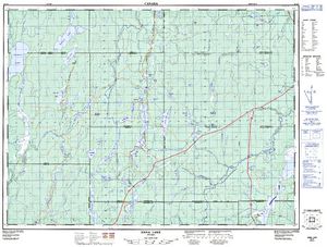 NTS 50k map for Bromley Lake, Ontario