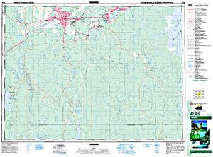 NTS 50k map for Smith Lake, Ontario