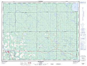NTS 50k map for Abitibi River, Ontario