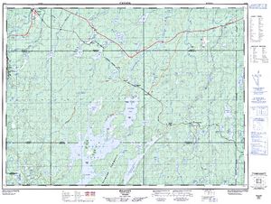 NTS 50k map for Saw Lake, Ontario