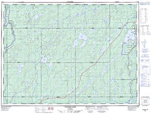 NTS 50k map for Saw Lake, Ontario