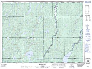 NTS 50k map for Kapuskasing River, Ontario