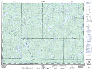 NTS 50k map for Windermere Lake, Ontario