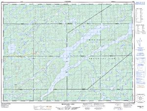 NTS 50k map for Dog Lake, Ontario