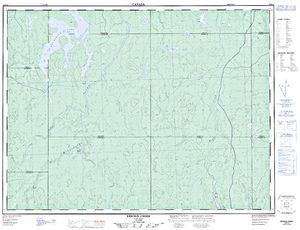 NTS 50k map for Brunswick Lake, Ontario