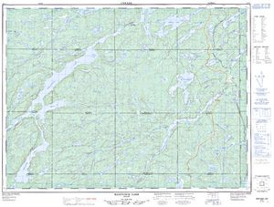 NTS 50k map for Dog Lake, Ontario