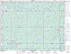 NTS 50k map for Souloup Lake, Ontario