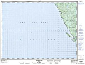 NTS 50k map for Lake Superior, Ontario