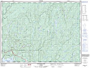 NTS 50k map for Hare Lake, Ontario