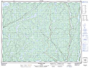 NTS 50k map for Long Lake, Ontario