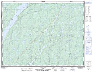 NTS 50k map for Long Lake, Ontario
