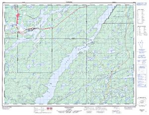 NTS 50k map for Long Lake, Ontario