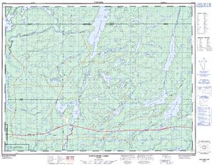 NTS 50k map for Margo Lake, Ontario