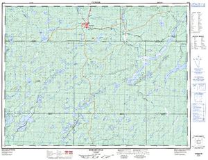 NTS 50k map for Blue Lake, Ontario