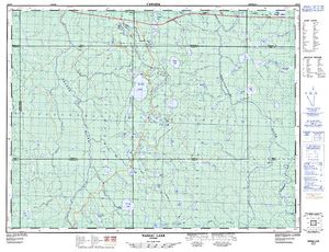 NTS 50k map for Carey Lake, Ontario