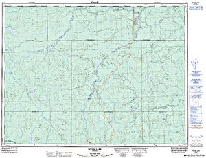 NTS 50k map for Brunswick Lake, Ontario