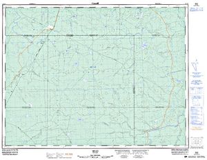 NTS 50k map for Brunswick Lake, Ontario