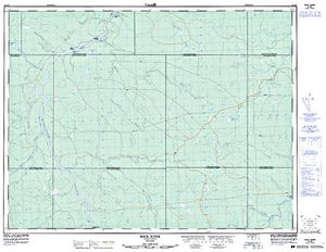 NTS 50k map for Brunswick Lake, Ontario