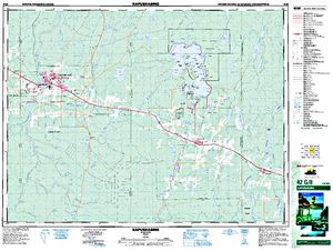NTS 50k map for Remi Lake, Ontario