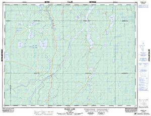 NTS 50k map for Bovril Lake, Ontario