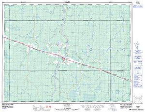 NTS 50k map for Brunswick Lake, Ontario