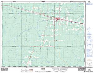 NTS 50k map for Lac de Coppell, Ontario