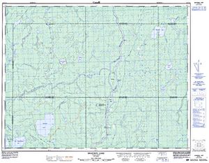 NTS 50k map for Brunswick Lake, Ontario