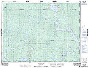 NTS 50k map for Mattagami River, Ontario