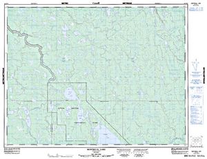 NTS 50k map for Pierre Lake, Ontario