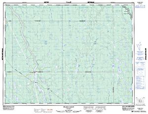 NTS 50k map for Abitibi River, Ontario