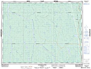 NTS 50k map for Mattagami River, Ontario