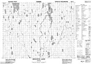NTS 50k map for Kesagami Lake, Ontario